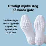 Sulan på PadSocks med 3D-dämpning som mjukar upp varje steg på hårda golv
