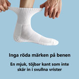 Mjuk, töjbar kant på PadSocks som inte skär in