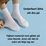Töjbart material på PadSocks som glider på lätt