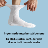 Blød, elastisk manchet på PadSocks, der ikke strammer