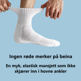 Myk, elastisk mansjett på PadSocks som ikke skjærer inn